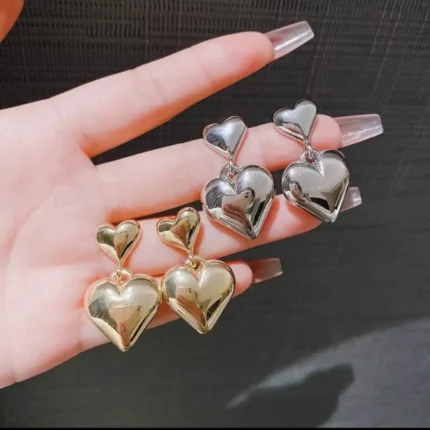 Silver Heart Earrings